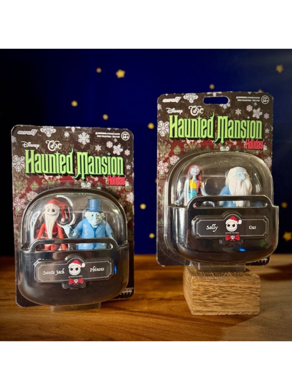Disney Parks Santa Jack Phineas Sally Gus Haunted Mansion Holiday Figure Set | S